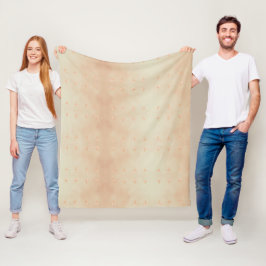 Peach elegant floral butterfly pattern fleece deken