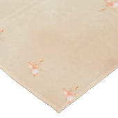 Peach elegant floral butterfly pattern tablecloth  tafelkleed (Gekanteld)