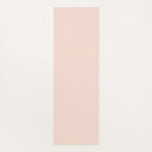Peach Elegant Modern Minimalistisch Monogram Naam Yogamat (Achterkant)