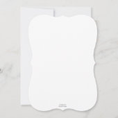 Peach Elegant Neutral Waterverf Floral Wedding for Kaart (Achterkant)