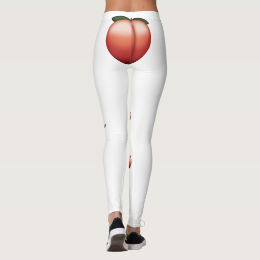 Peach Emoji Leggings (Achterkant)