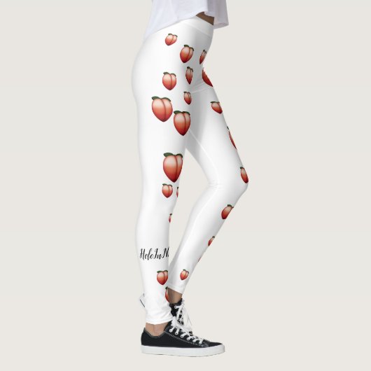 Peach Emoji Leggings (Rechts)
