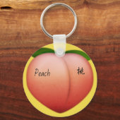 Peach emoji sleutelhanger (Voorkant)