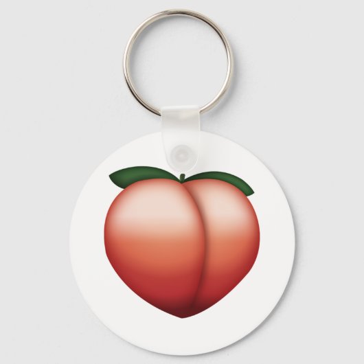 Peach - Emoji Sleutelhanger (Voorkant)