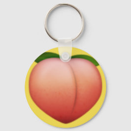 Peach emoji sleutelhanger