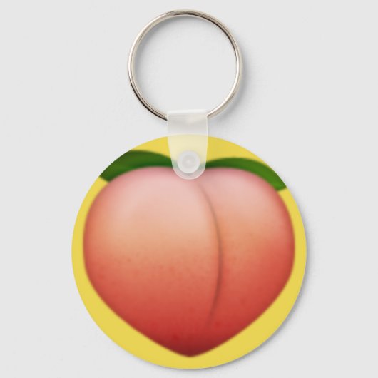 Peach emoji sleutelhanger (Voorkant)