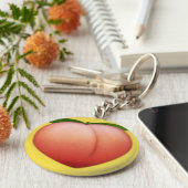 Peach emoji sleutelhanger (Zijkant)