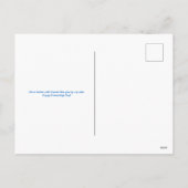 Peach en Blue Dot Patroon Vriendschap Dag Feestdagenkaart (Achterkant)