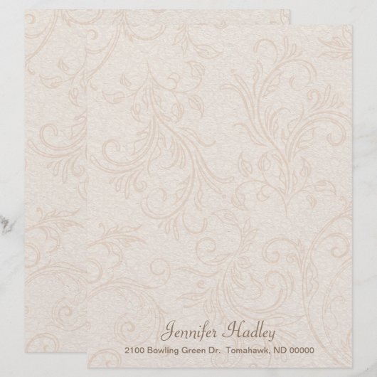 Peach en Blush Flourish Custom (Voorkant / Achterkant)