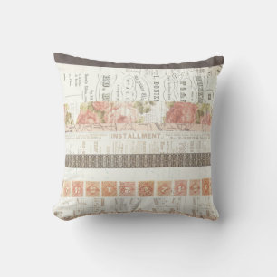 peach en bruine muziek kussen