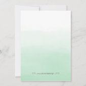 Peach en Mint verjaardagsuitnodiging Kaart (Achterkant)