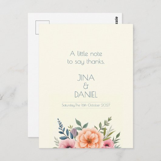 Peach en Petal Dream Briefkaart (Voorkant / Achterkant)