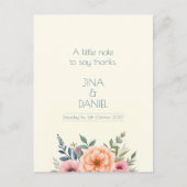 Peach en Petal Dream Briefkaart (Voorkant)