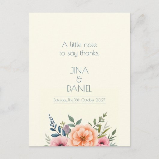 Peach en Petal Dream Briefkaart (Voorkant)