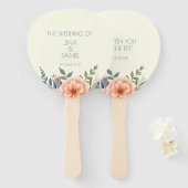 Peach en Petal Dream Handwaaier (Voorkant en achterkant)