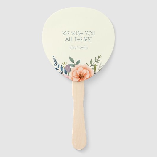 Peach en Petal Dream Handwaaier (Achterkant)