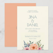 Peach en Petal Dream Kaart (Voorkant / Achterkant)