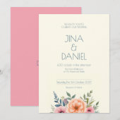 Peach en Petal Dream Kaart (Voorkant / Achterkant)