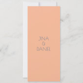 Peach en Petal Dream Kaart (Achterkant)