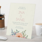 Peach en Petal Dream Reclamebord Met Voetstuk (Insitu)