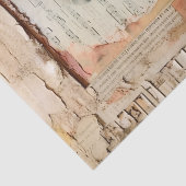 Peach Ephemera Wedding Garden Floral Decoupage Tissuepapier (Detail)