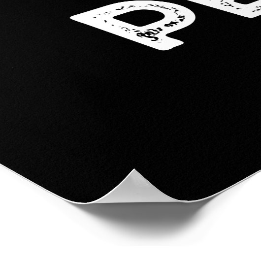 Peach-er Perfect Funny Peach Pun Dark BG Poster (Hoek)