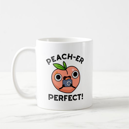 Peach-er perfecte grappige perzik woordspeling koffiemok (Links)