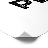 Peach-er perfecte grappige perzik woordspeling poster (Hoek)