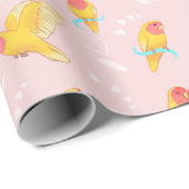 Peach Faced Lutino Lovebird Cadeaupapier (Rol Hoek)