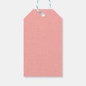 Peach Fairy Tale Glitter Roos Leaft Vrijgezellenfe Cadeaulabel (Achterkant)