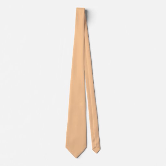 Peach FBC896 Kleur met Add Jouw naam Option Stropdas (Voorkant)