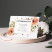Peach Floral Accommodage Enclosure Kaart