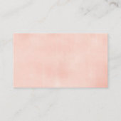 Peach Floral Baby shower Diaper Raffle Informatiekaartje (Achterkant)