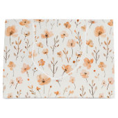 Peach Floral Birthday Groot Cadeauzakje (Voorkant)