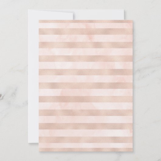 Peach Floral Bridal Shower Kaart (Achterkant)