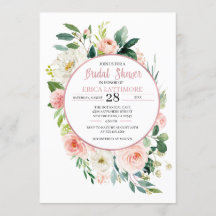 Peach Floral Bridal Shower