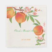PEACH FLORAL BRIDAL SHOWER SERVET (Voorkant)