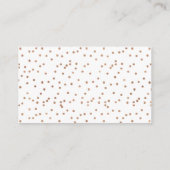 Peach Floral display douche vrijgezellenfeest Informatiekaartje (Achterkant)