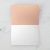 Peach Floral Halloween Baby shower Dank je wel Kaart (Binnen)