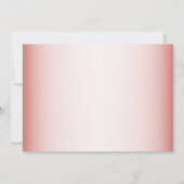 Peach Floral Heart Modern Bridal Shower Party Kaart (Achterkant)