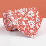 Peach Floral Pattern Custom Necktie Stropdas<br><div class="desc">This custom necktie features a sophisticated floral pattern, making it a stylish and unique accessory. It's perfect for adding a touch of personality to any outfit, whether it's for a special occasion or everyday wear. The high-quality fabric ensures a comfortable and long-lasting wear, and the custom design allows you to...</div>