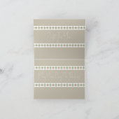 Peach Floral Pattern Kaart (Binnen)