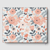 Peach Floral Pattern Vakantiehuis of huurgast Gastenboek (Achterkant)