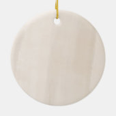 Peach Floral Personalized Moeder van de Groom Keramisch Ornament (Achterkant)