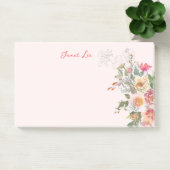 Peach Floral Post-it® Notes (Kantoor)