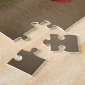 Peach Floral Puzzle Legpuzzel (Zijkant)