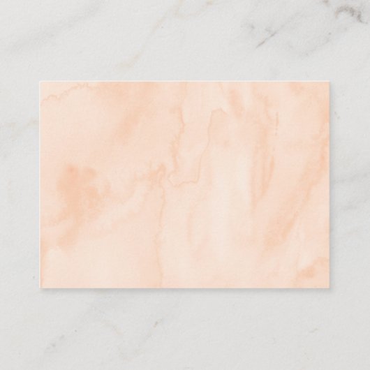 Peach Floral Raad hoeveel spel Informatiekaartje (Achterkant)