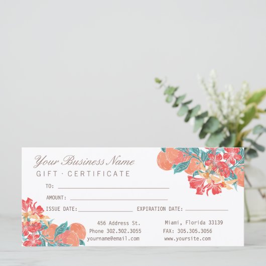 Peach Floral Salon (Staand voorkant)