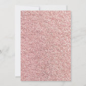 Peach Floral Waterverf Verjaardagsuitnodiging Kaart (Achterkant)