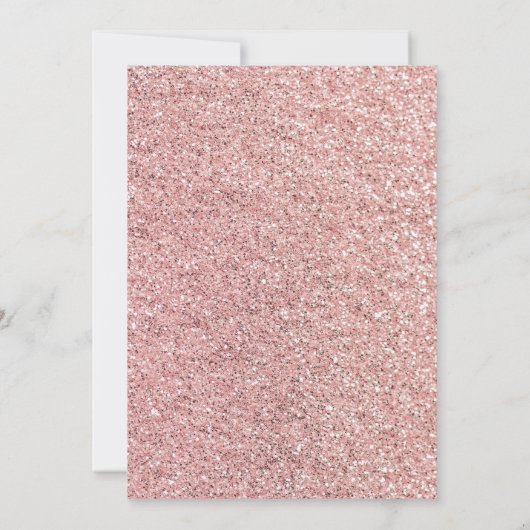 Peach Floral Waterverf Verjaardagsuitnodiging Kaart (Achterkant)